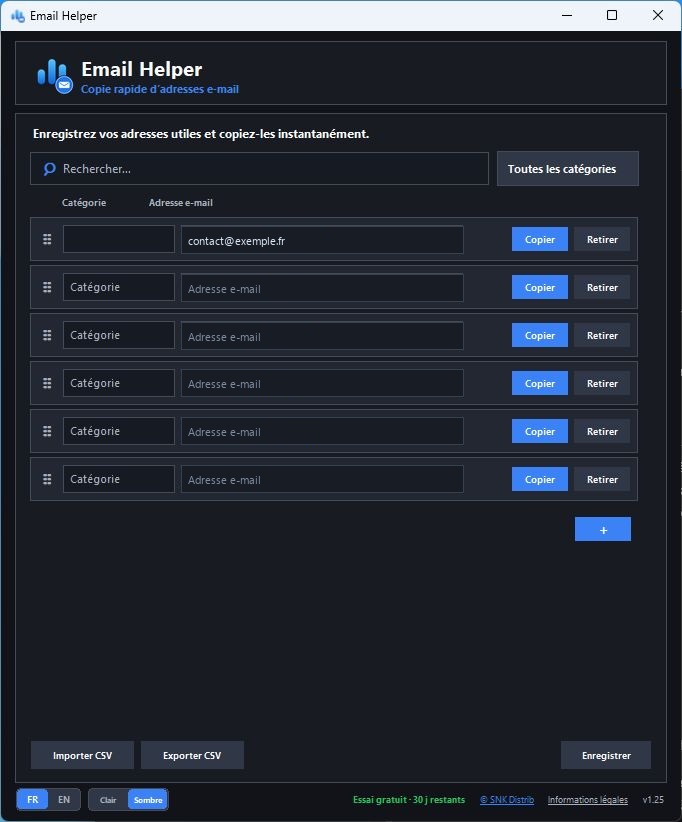 Interface Email Helper