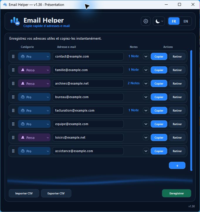 Interface Email Helper version 1.36