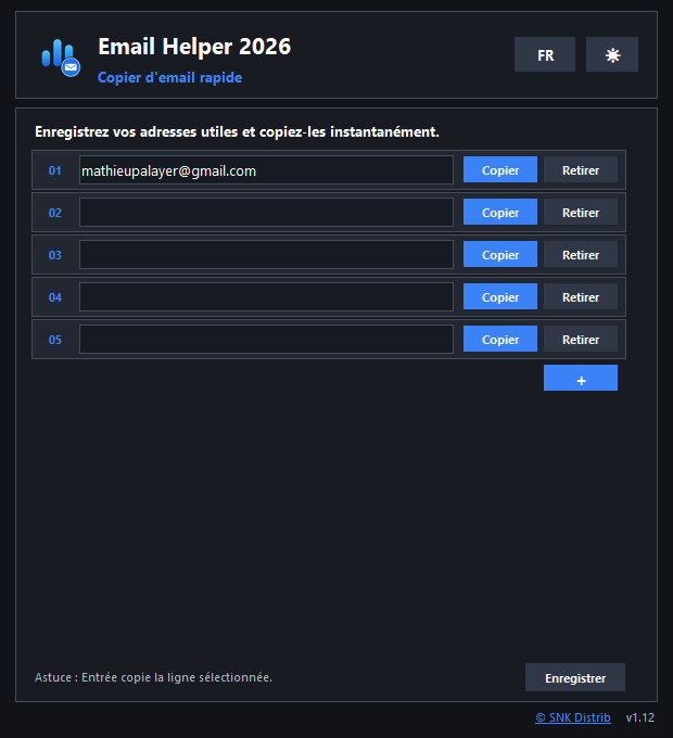 Interface Email Helper 2026